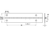 Piano Hinge 32x0.7x1840-1850mm St BP