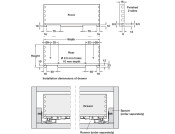 Oak Drawer Assem 440/185/700mm