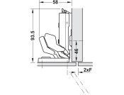 Tiomos Mirro 125D Hinge 3-8mm Tipmatic