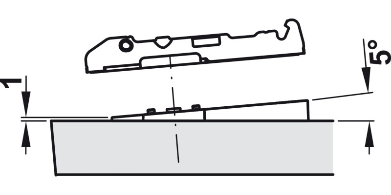 Tiomos Wedge +5D for Mounting Plates