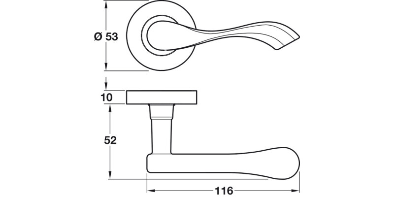 Welford Lever Hdls/Roses ZA SN