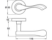 Welford Lever Hdls/Roses ZA SN