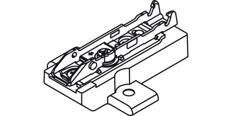Tiomos 6mm Mounting Plate 2prt Click 2 Cruci Hos