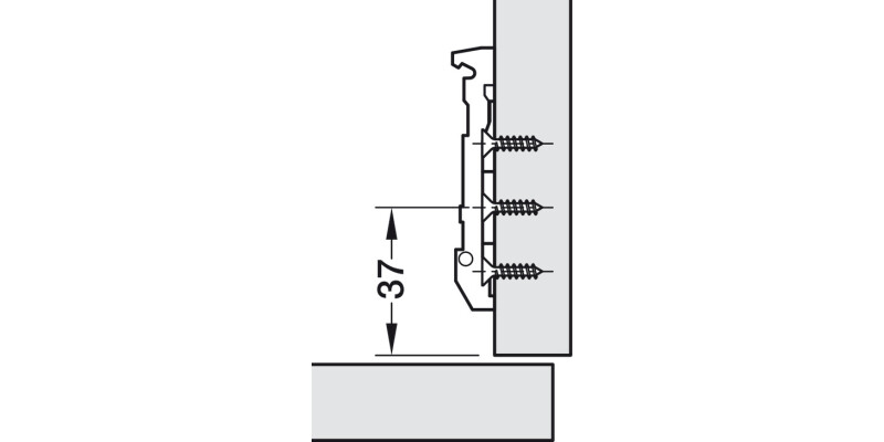 Tiomos 0mm Mounting Plate2prt Click 4 Cruci Hos
