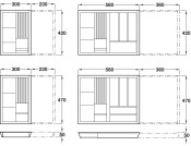 eXTray Oak Spice/Knife 470/800-1000mm