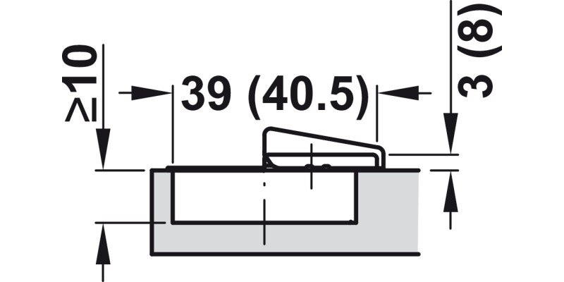 Tiomos 160D Hinge Click w SC SF Half