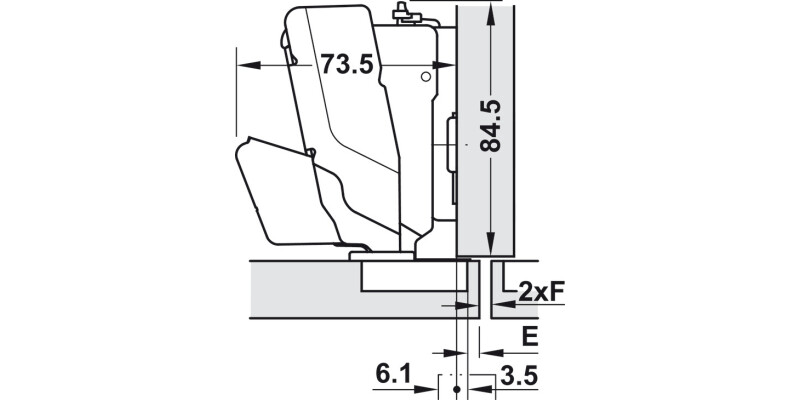 Tiomos 160D Hinge Click w SC SF Half