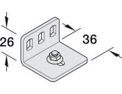 Slido Cls 40/80P Side Fix Mnt Brkt