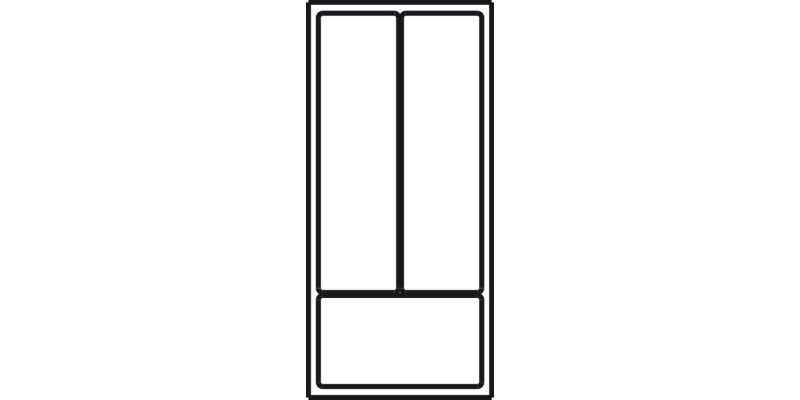 Cutlery Ins 30/60 300mm HG Pl Slv/Gry
