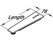 Ropox Supporting Foot St Wht Paint 490mm