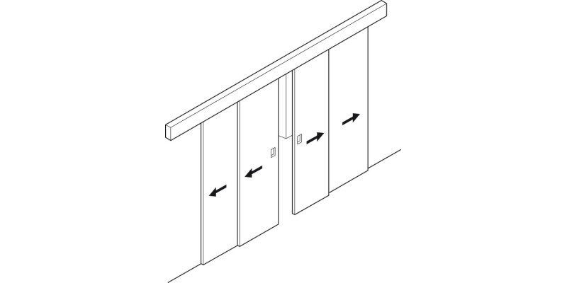 Hawa Telescopic 40/4 Fitting Set