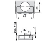 Tiomos PCC Pie Cut Hinge Click wo SC SF