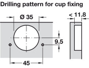 Tiomos PCC Pie Cut Hinge Click wo SC SF