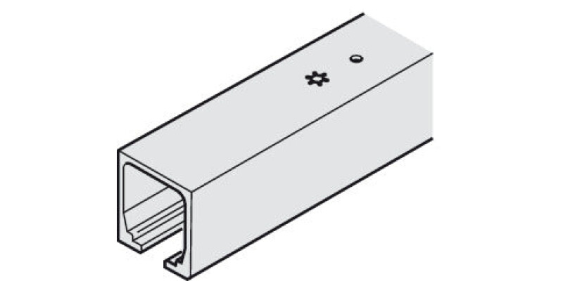 Top Track, Single, for Sliding Interior Doors, Hawa-Junior