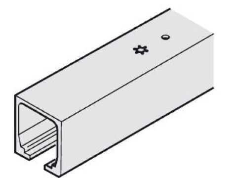 Top Track, Single, for Sliding Interior Doors, Hawa-Junior