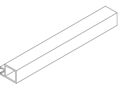 Tiomos H AL Hidden Hinge Alu Profile 3m