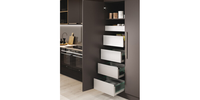 Grass Nova Pro Scala Stack Tower, Sets of Drawers with Glass Sides, Crystal Plus