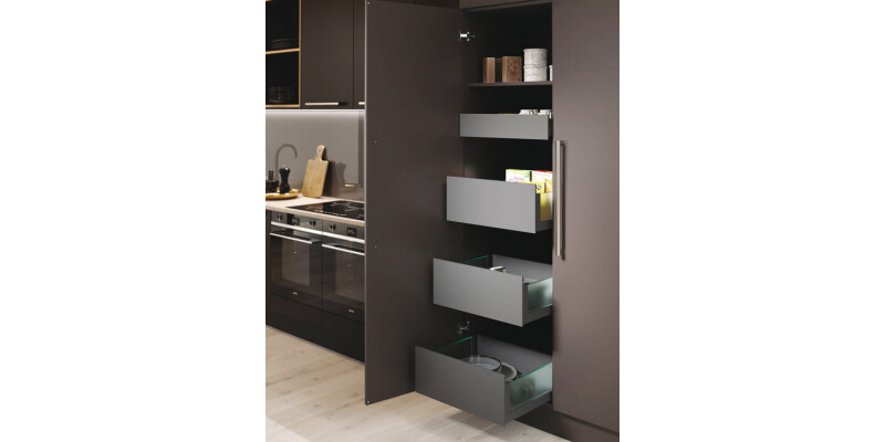 Grass Nova Pro Scala Stack Tower, Sets of Drawers with Glass Sides, Crystal Plus