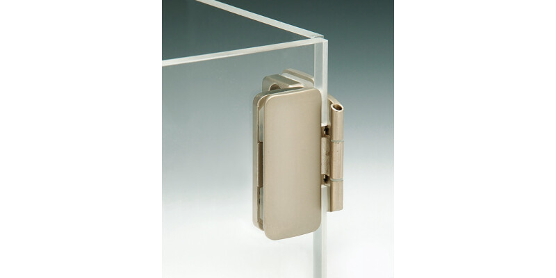 180D Glass Door Hinge ExAxle Inset