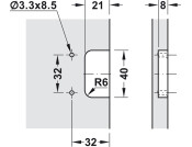 270/240D Hinge 5mm ExAxle 7.0mm 13/19