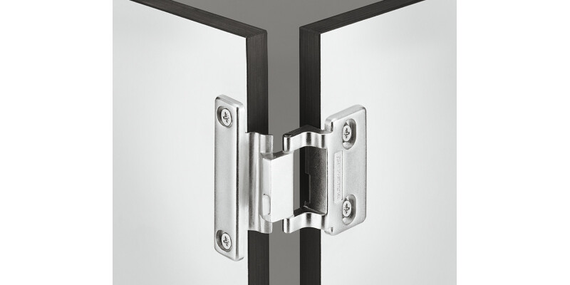 240D SS Hinge 10-13mm Doors Half Hospa