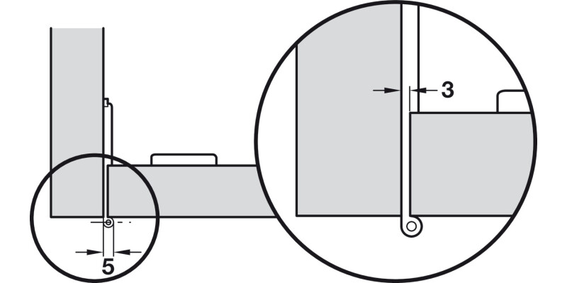 Aximat 300 180D Sgl PivotHinge Arm Screw