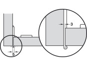 Aximat 300 180D Sgl PivotHinge Arm Screw