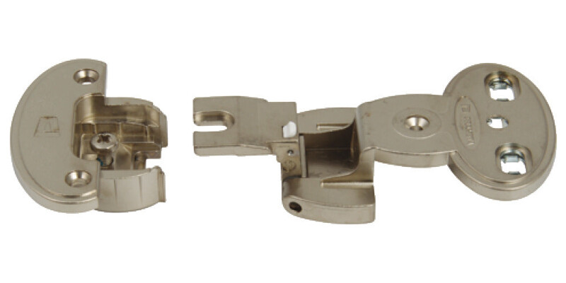 Exposed Axle Hinge Arm, 240� Single Pivot, Half Overlay, Screw Fixing, Aximat 30