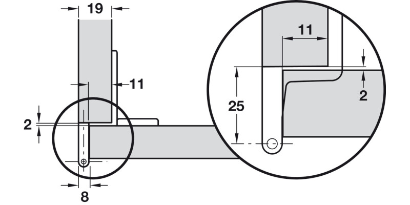 Aximat 300 270D Sgl PivotHinge Arm Hospa