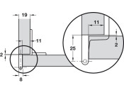 Aximat 300 270D Sgl PivotHinge Arm Hospa