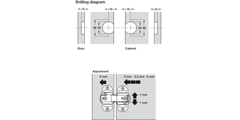 180D Hinge for Folding Doors ScrFix