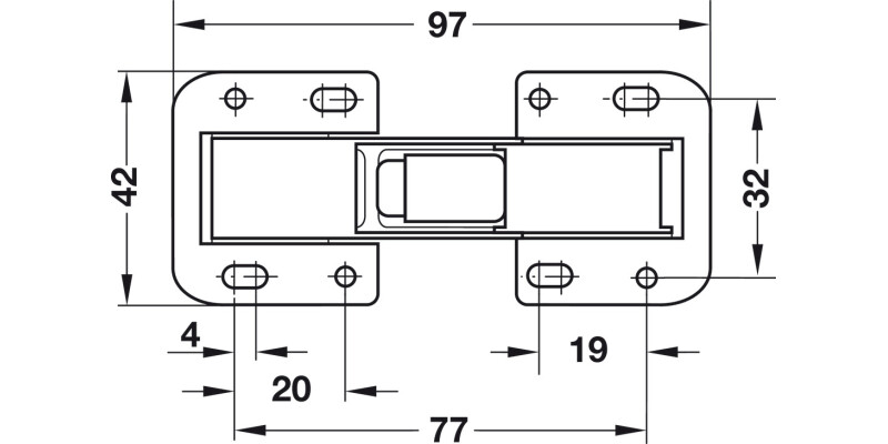 90D Easy Mount Conc Hinge Unsprung Hospa