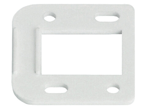90D Spacer Plate 2.0mm Pl White