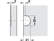 270D Flap Hinge Brass MB