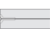 Self Support Fold Table Hinge Brass Matt