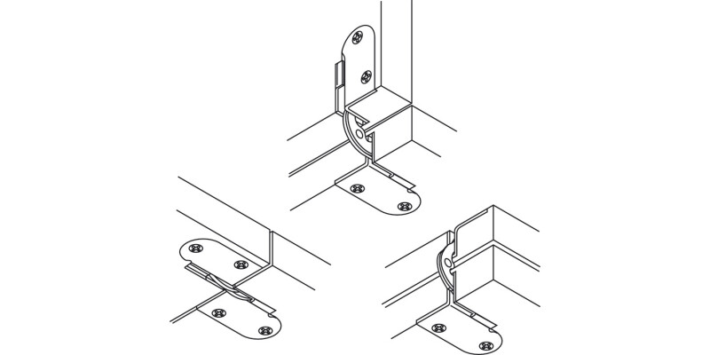 Folding Table Hinge 18mm St Blue Galv
