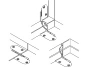 Folding Table Hinge 18mm St Blue Galv