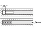 Pocket Hideaway Door Piston w Magnet ZP