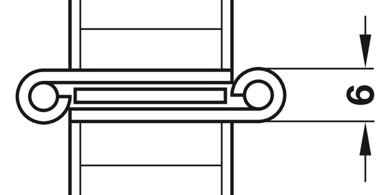Two Way Hinge 60x20mm Brass BP