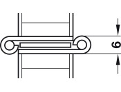 Two Way Hinge 60x20mm Brass BP