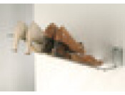 Wall Rail f Shoe Rack 1120x31.5x14mm Chr