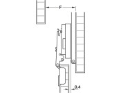 Accuride 1432 40mm Hinge Set-Overlay