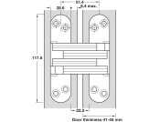 218 Soss Hinge 41-45mm ZA Body BP Links