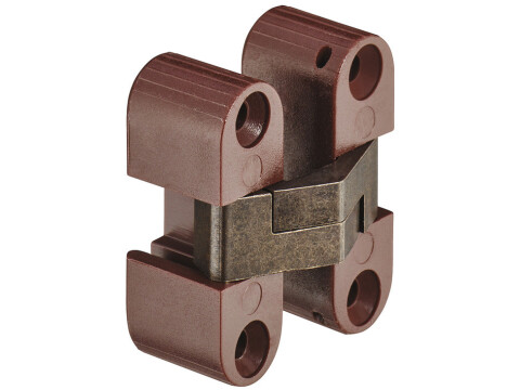 180D Concealed Hinge 33mm Brs/Pl Brown