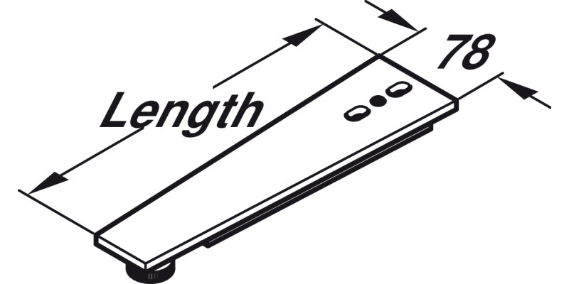 Ropox Supporting Foot St Wht Paint 300mm