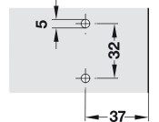 Duomatic 3mm Mounting Plate SM Cruci Euro