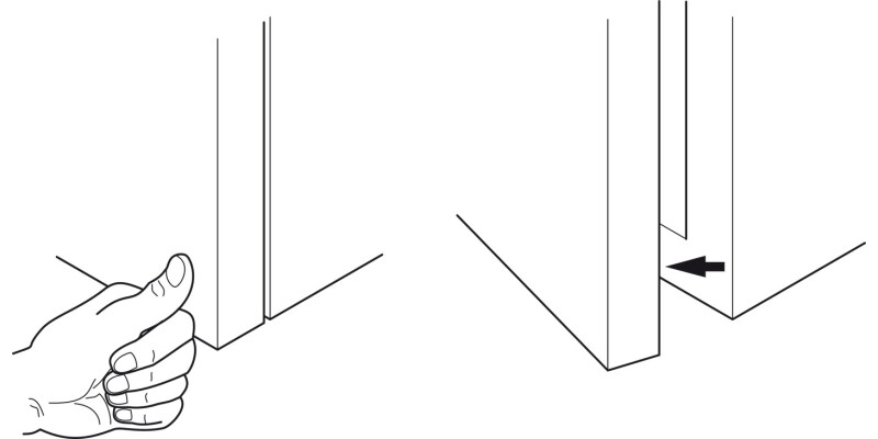 PUSH Door Catch - Door Catch Pl Grey