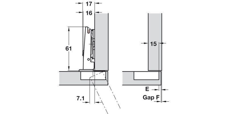 Duomatic 110D Hinge Quick SF Hospa Full