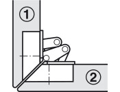 Mitred Flap Hinge 90D for 45D App
