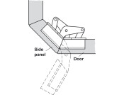 Mitred Flap Hinge 120D for 22.5D App